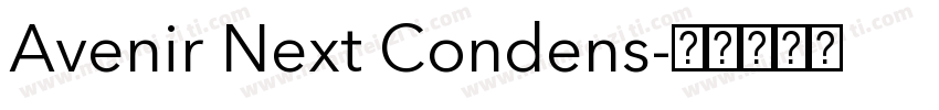 Avenir Next Condens字体转换